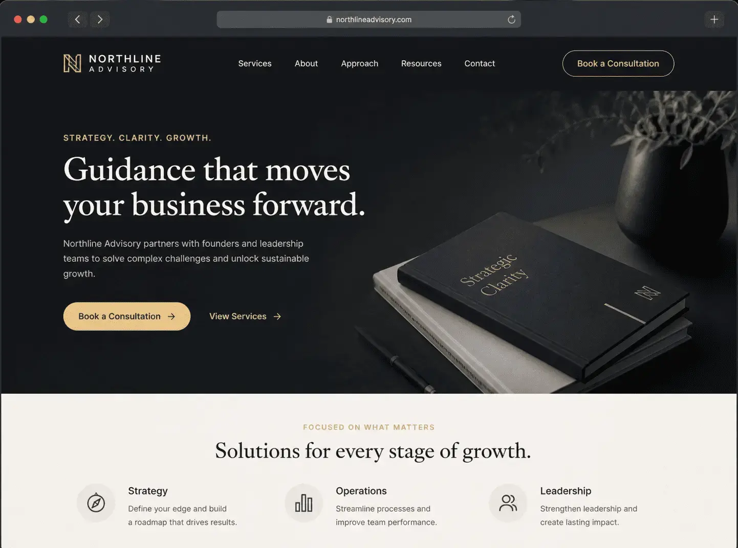 Consultants & Coaches website style preview